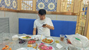 GENIOLAMODE小怪獸短袖男純棉t恤衫男生夏季青少年休閑圓領潮流寬松百搭半袖 白色社恐怪胸標) 2XL (建議160-180斤) 曬單實拍圖