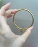 中國(guó)黃金（CHINA GOLD）福牌黃金手鐲古法金鐲子素圈結(jié)婚飾品情人節(jié)禮物送女友送老婆 黃金手鐲》圈號(hào)54 5.1g 曬單實(shí)拍圖