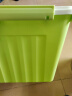SPACEXPERT 衣物收纳箱塑料整理箱60L绿色 1个装 带轮 实拍图