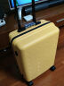 小米旅行箱 青春款 行李箱20英寸拉杆箱男万向轮女学生登机箱密码箱 黄色 20英寸 晒单实拍图
