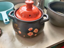 壺福陶瓷煲燉肉鍋煲湯鍋熬藥煮粥燉鍋 耐熱高溫沙鍋 養生湯鍋大肚煲 煲C印花（JS）單煲 4L 曬單實(shí)拍圖