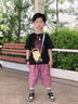 oktp蛋仔派對(duì)兒童水杯男女學(xué)生夏季tritan吸管杯便攜大肚杯子卡通水壺 蛋小黃（吸管+背帶+提手） 820ml 曬單實(shí)拍圖