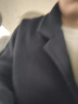棉致风衣外套春秋季风衣男中长款韩版大衣呢加厚保暖外套 黑色长款【加棉款】 2XL（140-160斤） 实拍图