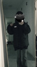 舒翎冬季棉服ins森女顯瘦小眾面包服加厚百搭開衫無帽棉衣外套棉襖潮i 黑色  S 建議100斤內(nèi) 曬單實(shí)拍圖