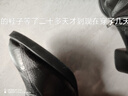 啄木鳥(niǎo)小短靴女2025新款粗跟真皮鞋子秋冬季馬丁靴中跟百搭靴子高跟 黑色單里 37 （腳偏胖偏寬買大一碼） 曬單實(shí)拍圖