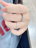 中國黃金（CHINA GOLD）S925銀枯木逢春情侶對(duì)戒男女一對(duì)銀飾指環(huán)節(jié)日生日禮物送愛人女友 情侶 枯木逢春對(duì)戒 曬單實(shí)拍圖