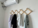 莫負時(shí)光衣架可伸縮原木衣架伸縮衣帽架進(jìn)門(mén)掛衣鉤免打孔掛鉤實(shí)木排鉤墻上 7鉤白色-實(shí)木【經(jīng)典款】 曬單實(shí)拍圖
