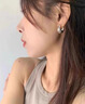 鉑米龍PLATMILLON素圈新款時(shí)尚耳環(huán)女氣質(zhì)高級(jí)感生日禮物耳圈輕奢百搭名媛耳墜耳飾 銀色氣質(zhì)耳環(huán) 曬單實(shí)拍圖