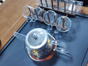 金灶（KAMJOVE） 耐熱玻璃杯整套茶具 泡茶壺套裝花茶壺水杯飄逸杯沖茶壺泡茶套裝 A-306/一壺八杯 曬單實拍圖