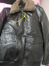 凱撒（KAISER）真皮皮羽絨服皮衣男士皮夾克頭層牛皮白鵝絨羽絨內膽冬機車(chē)服外套 黑色 XL 曬單實(shí)拍圖
