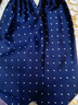 弗倫巴納 男士領(lǐng)巾免燙襯衫領(lǐng)口巾英倫西裝潮男防皺雙面領(lǐng)口巾圍巾 韓版波點(diǎn)藍領(lǐng)巾 曬單實(shí)拍圖