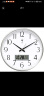 北极星（POLARIS）挂钟客厅钟表万年历现代石英钟时尚日历时钟创意6810银色 实拍图
