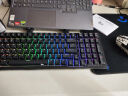 RK98机械键盘无线2.4G有线蓝牙三模键盘笔记本家用办公台式机游戏键盘100键98配列RGB背光黑色青轴 实拍图