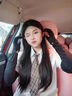 Tuban防曬手套女戶外開車專用長款冰絲薄款鏤空袖子騎行防滑護臂遮陽 暗夜黑 【手腕可脫 指尖開口】 曬單實拍圖