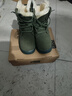 儀標全牛皮東北羊毛靴冬季加絨加厚雪地靴羊皮毛一體保暖戶(hù)外棉鞋男 908羊毛靴軍綠色 43 曬單實(shí)拍圖