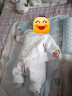 童泰秋冬5月-4岁婴儿男女内衣套装TS33J418 蓝色 73cm 实拍图