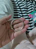 陳銀匠銀飾寶寶銀手鐲999足銀手鐲女光面圓肚嬰兒童銀鐲子小孩成人親子款推拉大人銀手鐲滿(mǎn)月周歲生日禮物 寶寶腳鐲15克單個(gè) 曬單實(shí)拍圖
