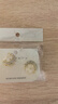 念芙 韓版滿鉆月亮精致耳環(huán)女耳釘簡約五瓣花耳飾時尚小巧七夕禮物 滿月花+花瓣五鋯石 曬單實拍圖