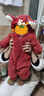 papa爬爬秋冬季男女寶寶動(dòng)物爬服連體衣加厚抱抱絨保暖嬰兒哈衣 狐貍寶寶 73cm 曬單實(shí)拍圖