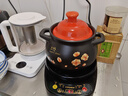 壺福陶瓷煲燉肉鍋煲湯鍋熬藥煮粥燉鍋 耐熱高溫沙鍋 養生湯鍋大肚煲 煲C印花（JS）單煲 4L 曬單實(shí)拍圖