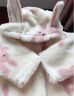 巴拉巴拉宝宝外套男童衣服女童冬装颗粒绒童装加厚棉服洋气潮时尚 白红色调00416 90cm 实拍图
