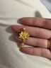 中國黃金（CHINA GOLD）足金花絲蓮花吊墜女兩世歡黃金項鏈好運蓮蓮掛墜教師節禮物送女友 【今/次日達】蓮花吊墜【配S925鏈】約1.3g 曬單實(shí)拍圖