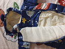 貝肽斯嬰兒衣服寶寶連體衣保暖外出棉服冬季加絨加厚夾棉連帽哈衣 藏青太空船 80cm 曬單實(shí)拍圖
