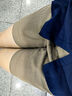 百圖betu女裝夏季新款休閑褲高腰闊腿寬松百搭西褲休閑褲2407T76 卡其色 M 曬單實(shí)拍圖