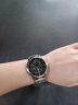 冠琴（GUANQIN）瑞士認證手表男士全自動(dòng)機械表潮流商務(wù)男表鏤空飛輪夜光防水腕表 銀殼黑面鋼帶【皮表帶+調節器】 曬單實(shí)拍圖