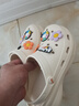 Jeep吉普涼鞋軟底兩穿半拖鞋女鞋白色潮流風(fēng)防滑增高鞋情侶貼花洞洞鞋 米色 基礎款 37-38 標準運動(dòng)鞋碼 曬單實(shí)拍圖