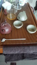 金福象高端德國電木茶盤(pán)新款客廳家用茶臺托盤(pán)單獨實(shí)木茶具整套 【黃色】70×40×5CM 曬單實(shí)拍圖