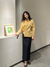 旅途原品ltyp 醋酸半身裙女直筒裙Renew時(shí)髦百搭半裙新款開叉高腰半身裙夏 經(jīng)典黑-41%綿羊毛 XS （現(xiàn)貨） 曬單實(shí)拍圖