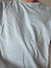 MARKLESST恤男夏季純棉短袖寬松純色情侶上衣TXB4647M 煙灰色 L  曬單實(shí)拍圖