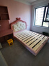 LINSY KIDS林氏家居兒童床女孩公主床嬰兒床現(xiàn)代簡(jiǎn)約兒童房單人床家具TBC024 甜心公主床（不含床墊） 1500mm*2000mm 曬單實(shí)拍圖