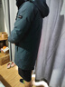 君羽戶外羽絨服男【清倉】中長(zhǎng)款秋冬拼色時(shí)尚加厚白鵝絨服SC63029 深藍(lán)-黑色 M （推薦121-140斤） 曬單實(shí)拍圖