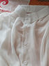 皮爾卡丹（pierre cardin）防曬襯衫女外搭2026夏新款百搭寬松薄款雪紡長(cháng)袖開(kāi)衫短款襯衣外套 白色 2XL  130-145斤 曬單實(shí)拍圖