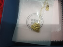 中國(guó)黃金（CHINA GOLD）鉆石四葉草黃金項(xiàng)鏈女足金吊墜生日禮物送女友老婆結(jié)婚紀(jì)念實(shí)用禮 足金鉆石四葉草吊墜 +足金鏈 曬單實(shí)拍圖