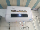 寶斯曼（BOSSMENS）電暖兩用熱水器電家用扁桶儲水式北方專用連接暖氣地暖帶熱水器不能帶暖氣片供地暖 60L 2000W 觸摸遙控右口 全國聯(lián)保+自行安裝 曬單實拍圖