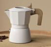 比乐蒂（Bialetti） 摩卡壶双阀手冲咖啡壶意大利进口高压特浓意式咖啡机brikka壶 双阀2杯份+4.0电陶炉（摩登黑） 100ml 实拍图