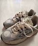adidas OZMILLEN親子款輕盈百搭經(jīng)典運動老爹鞋女阿迪達斯三葉草 米白色/銀灰色 35.5 曬單實拍圖