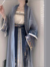 妃秀蝶新中式女裝漢服女中國(guó)風(fēng)套裝【竹影】長(zhǎng)干寺宋制夏季 【竹影】藍(lán)色五件套 S 曬單實(shí)拍圖