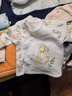 小三月新生嬰幼兒保暖上衣純棉a類秋冬夾棉內(nèi)衣服寶寶薄棉無骨外套開衫 A090花朵 80碼，建議18-21斤 曬單實拍圖