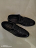 红蜻蜓夏季商务正装系带皮鞋男士镂空皮凉鞋打孔透气 WTA73761L黑色41 实拍图