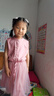皮爾卡丹（pierre cardin）女童連衣裙夏季純棉小孩裙子中大童女裝甜美網(wǎng)紗裙女寶寶夏裝洋氣 120碼 (建議40斤以?xún)? 曬單實(shí)拍圖