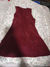 初徑小香風(fēng)紅色連衣裙女秋冬2025新款高端氣質(zhì)新娘敬酒禮服裙平時(shí)可穿 酒紅色 XL 曬單實(shí)拍圖