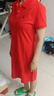 哈吉斯（HAZZYS）女裝 夏季款女士翻領(lǐng)運動(dòng)風(fēng)休閑連衣裙女AQWSE03BE05 紅色RD L (165/88A 40) 曬單實(shí)拍圖
