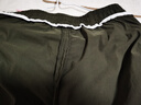丹貝迪特（DANBEIDITE）軍綠色冰絲工裝褲女夏季薄款高腰抽繩闊腿速干褲束腳美式運動(dòng)褲子 軍綠色 L碼 曬單實(shí)拍圖