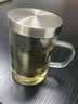 瑜品佳 耐熱玻璃泡茶杯304不銹鋼過濾茶杯茶水分離杯辦公室大容量茶杯 茶水分離杯（透明把手） 500ml 1只 曬單實(shí)拍圖
