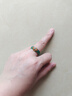 月石緣青籬食指戒指女荔枝凍瑪瑙玉髓復古玉石個(gè)性小眾設計閨蜜禮物 青籬（宮鈴松石）高檔禮盒 曬單實(shí)拍圖