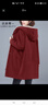衣典零一（LEDIALYI）加絨加厚派克棉服女中長(cháng)款2025冬季女裝新款中年休閑棉衣棉襖外套 酒紅色 L （推薦120-135斤） 曬單實(shí)拍圖